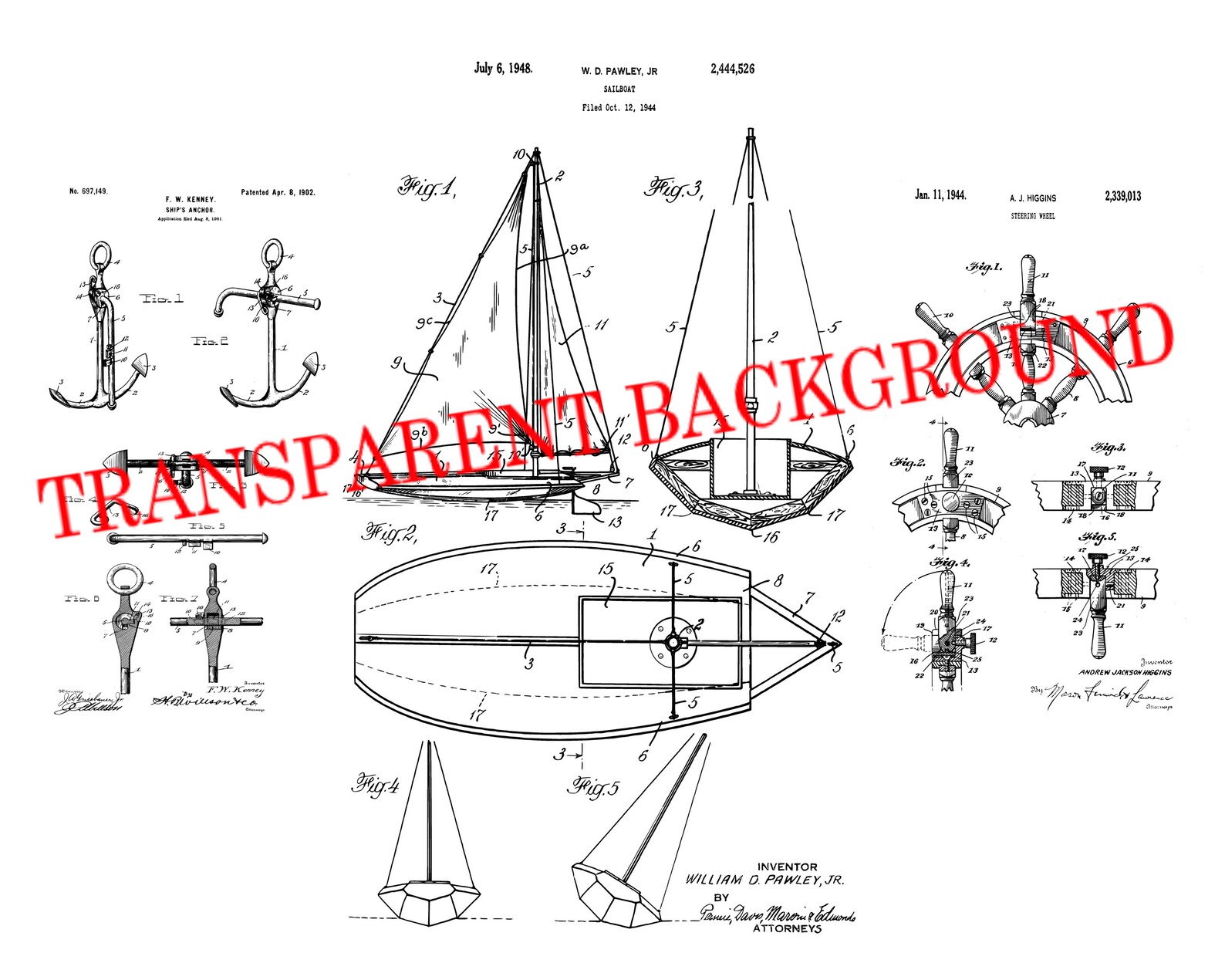 Sailboat Art Downloadable Prints Sailboat Blueprint Poster - Etsy
