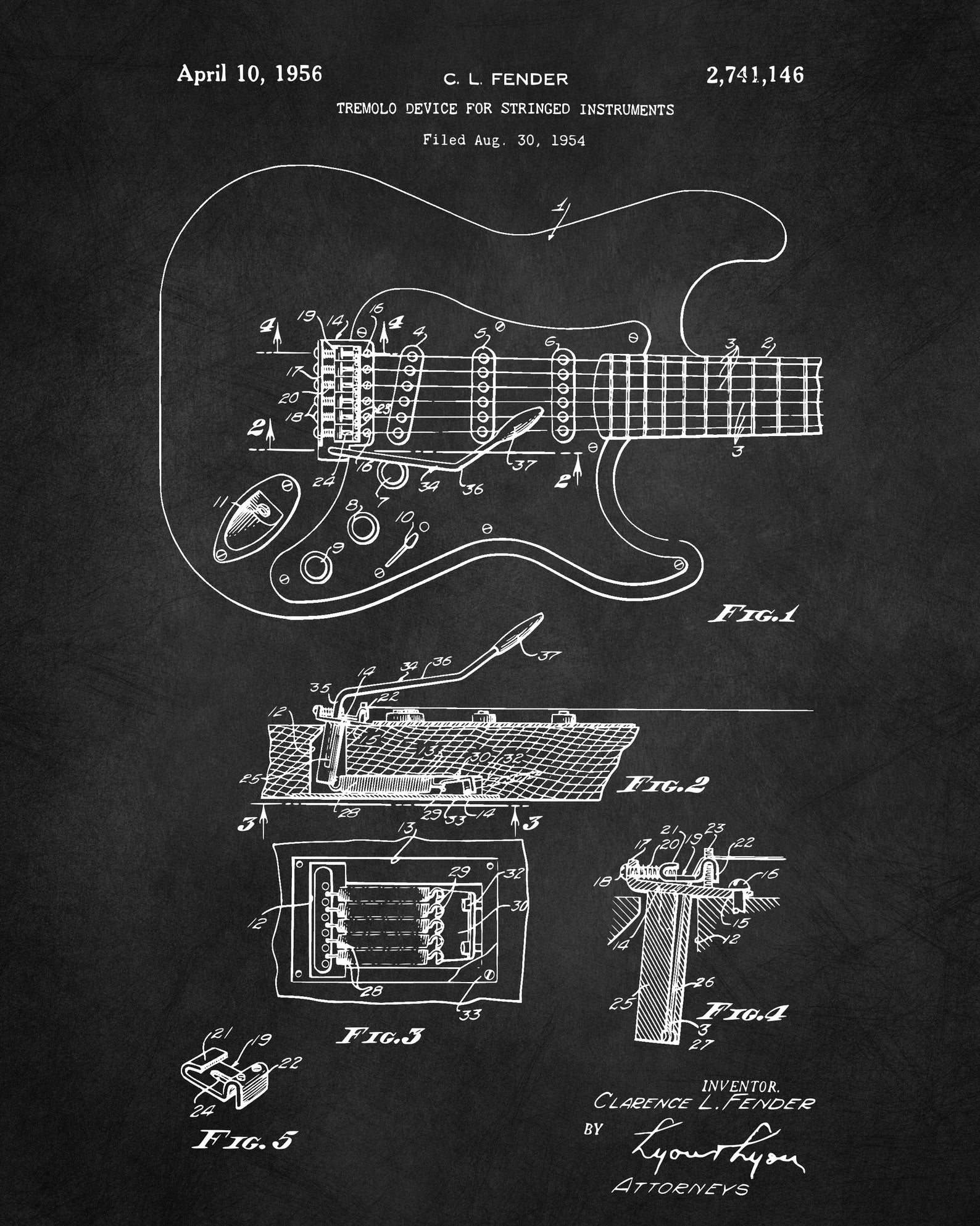 Guitar Poster Patent Prints Set of 3 Guitar Art Blueprint Etsy Canada