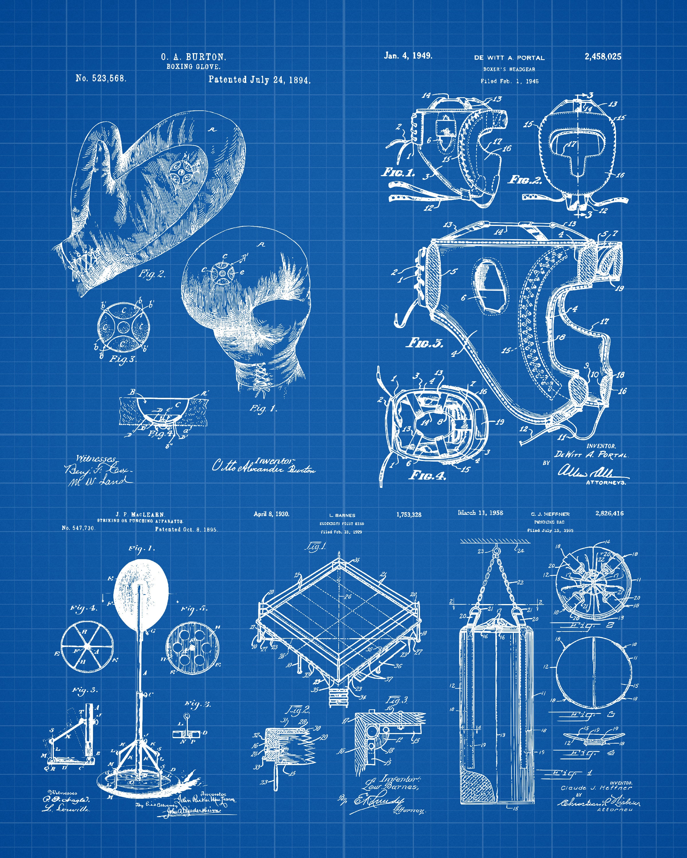 Boxing Blueprint Wall Art Patent Prints Boxing Glove Etsy Australia