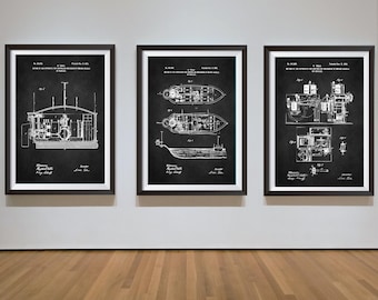 ニコラ・テスラの特許図面、工学発明ポスター（デジタルダウンロード