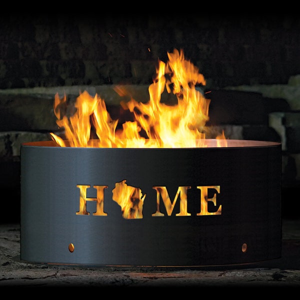 Choose Your State Heavy Duty Fire Pit Ring, 16" Tall, Heavy Duty, Made in the USA, Gift for him or her, Fire Pit
