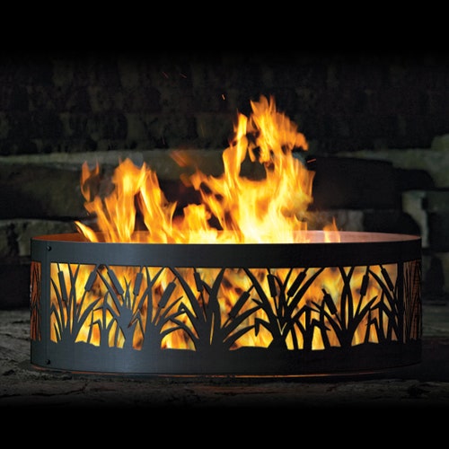 Personalized Heavy Duty Solid Fire Ring Wedding Gift Etsy