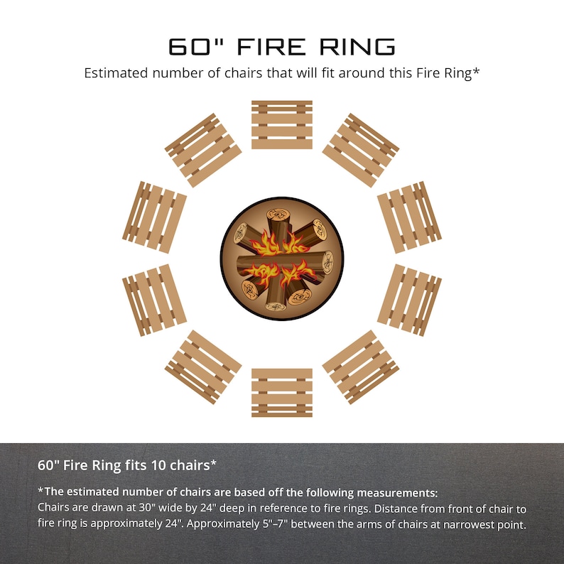 Personalized Retro Camper Fire Pit Ring, 12" Tall, Heavy Duty, Camping Gift, Retro Camper, Vintage Camper, Custom Fire Ring image 6