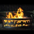Galloping Horses Fire Pit Ring, 12" Tall, Heavy Duty, Gift for the horse lover, Wild Horses, Mustangs