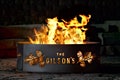 Personalized Pine Bough Fire Pit Ring, 12" Tall, Heavy Duty, Gift for nature lovers