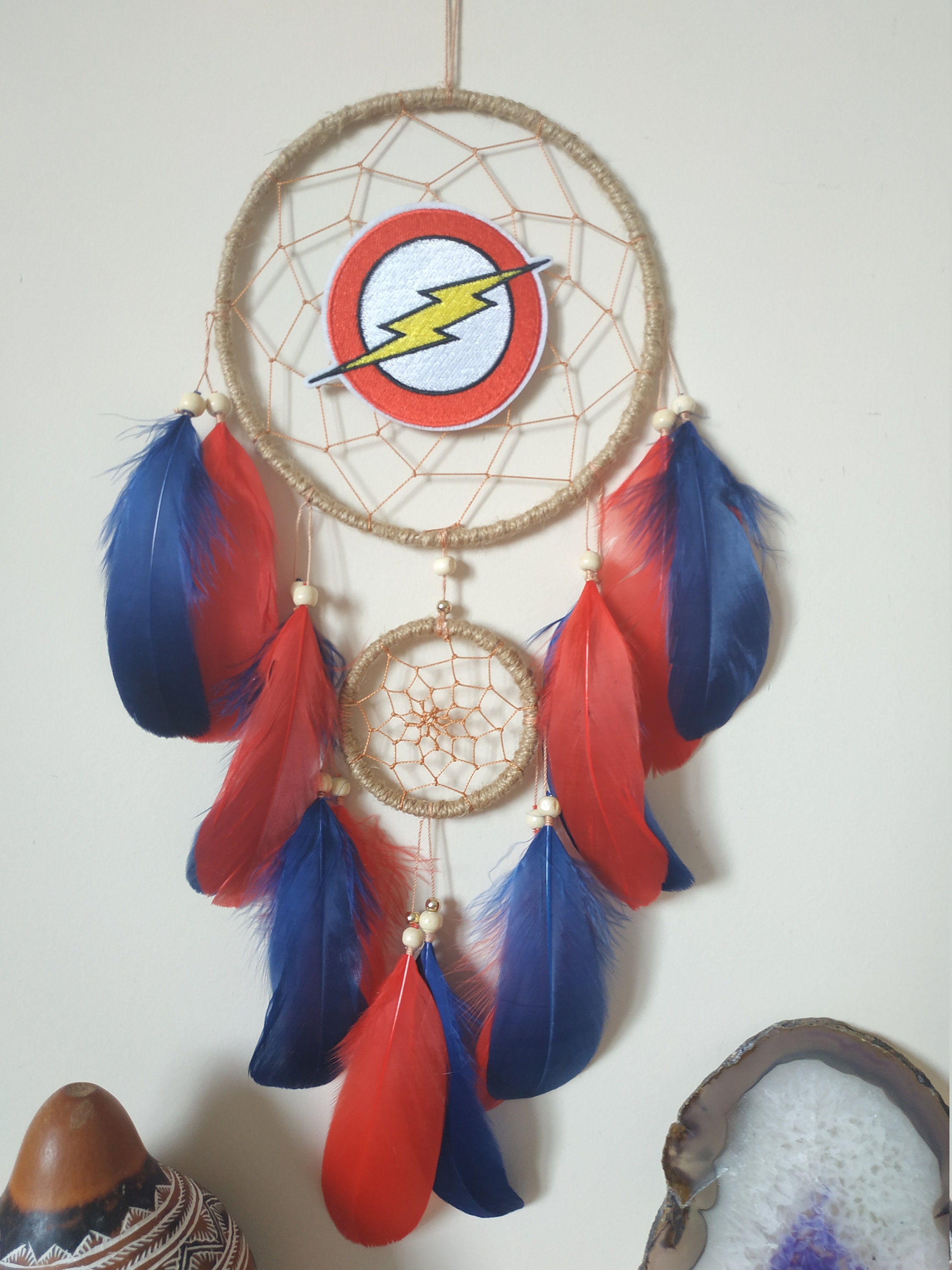 Flash DC Dream Catcher Super Hero Dreamcatcher DC Superhero Etsy
