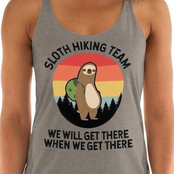 Sloth Hiking Team - Etsy