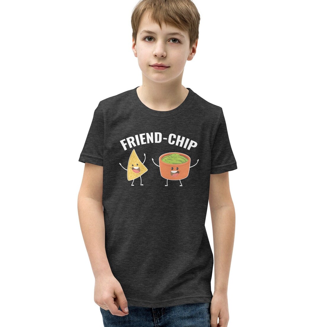 Youth, Funny Chips and Salsa Joke, Kawaii Cartoon Faces, FRIENDCHIP T
