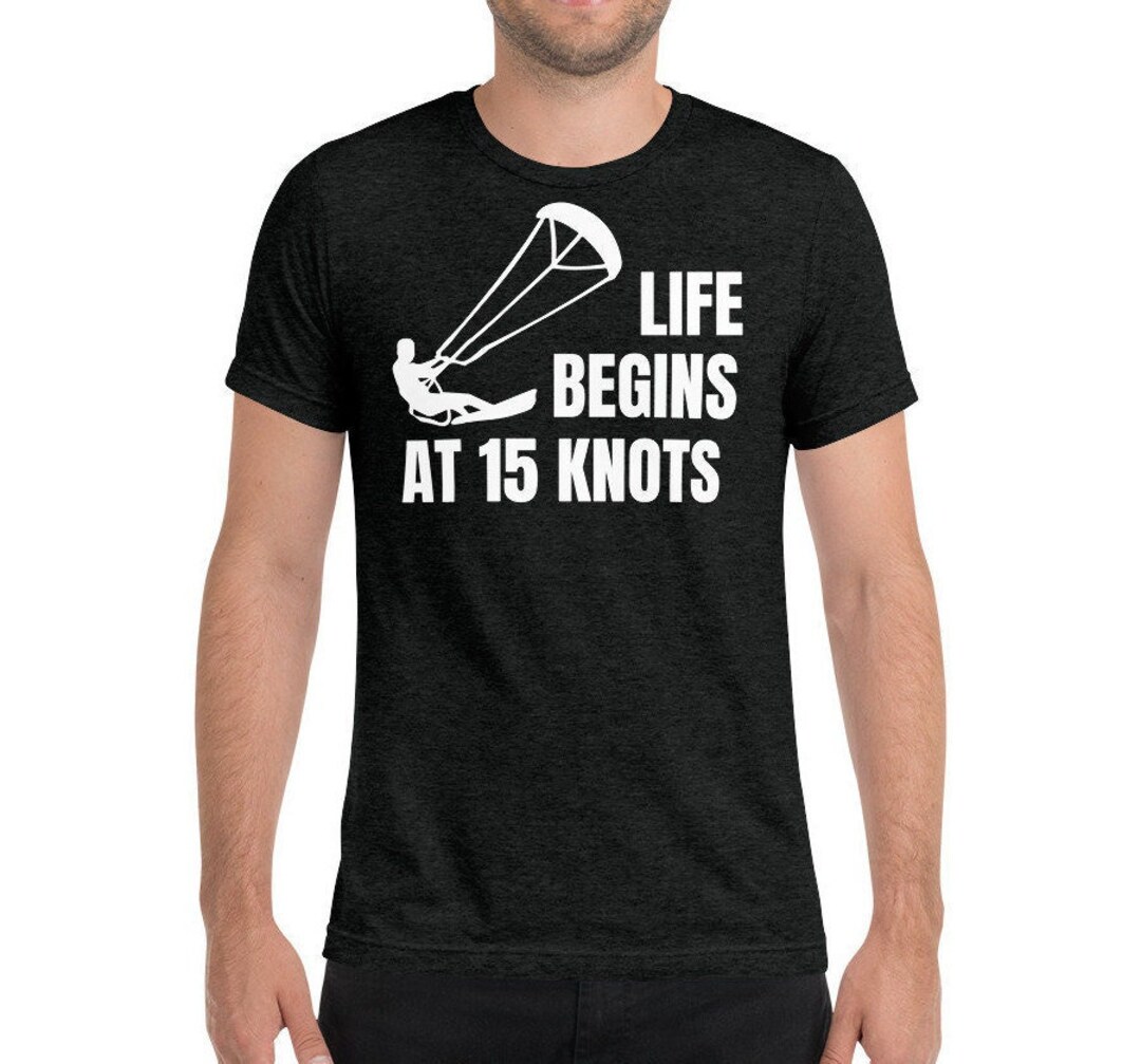 Unisex Kiteboarding Tshirt Kitesurfing Triblend Tee Shirt Etsy
