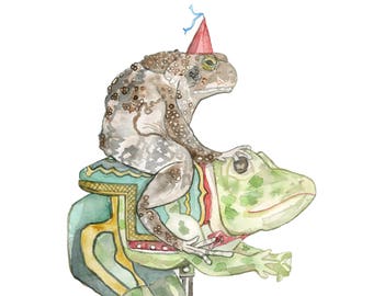 Toad on a Carousel Frog