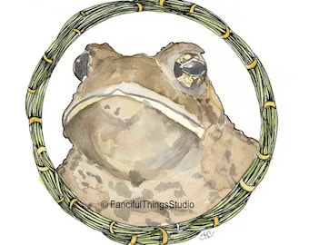 Toad Illustration Print