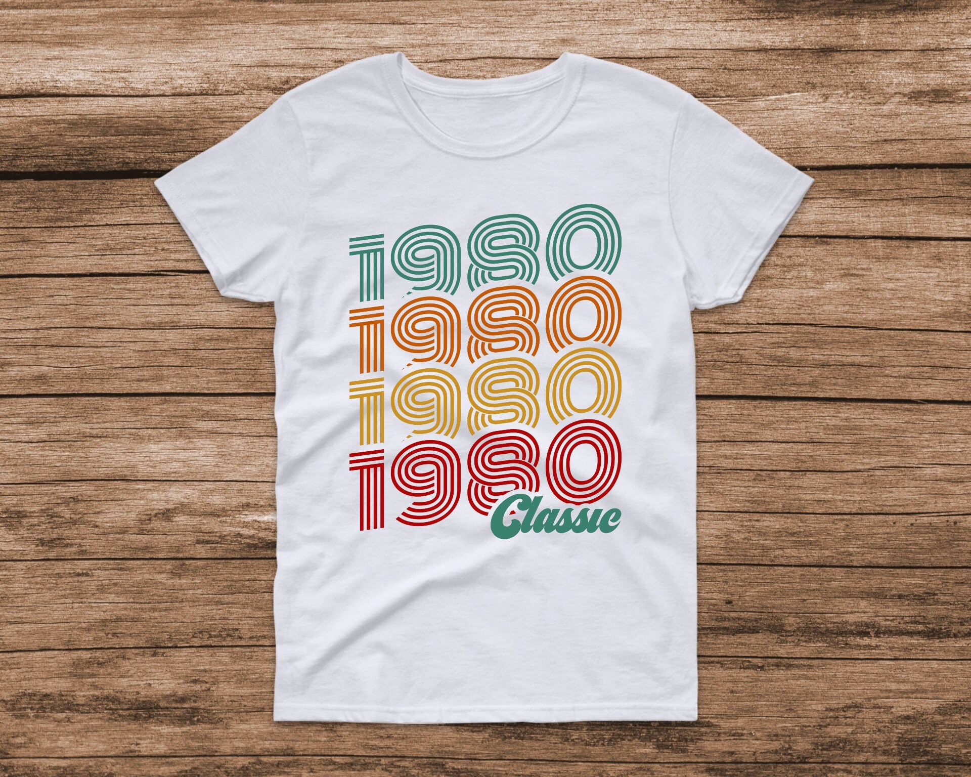 Image of 1980 Classic T-Shirt // 40Th Birthday Birthday Decade Birth Year 80S Retro Vintage