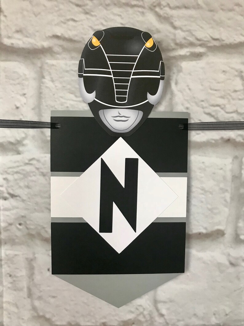 Power Rangers Inspired Banner | Etsy