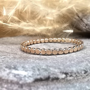 14k Gold Filled Pebbles Stacking Ring