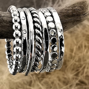 Sterling Silver Individual Stacking Rings