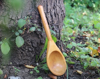 木製スプーン、ビンテージ調理器具、素朴なキッチン、カントリーキッチンの装飾、キッチンツール、調理用スプーン、珍しいスプーン、古い素朴なスプーン