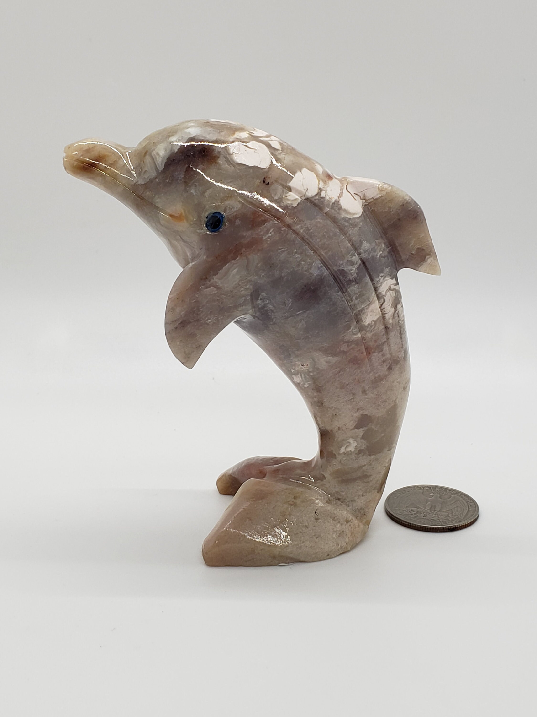 Large Dolphin Stone Carving. Soapstone Dolphin Etsy