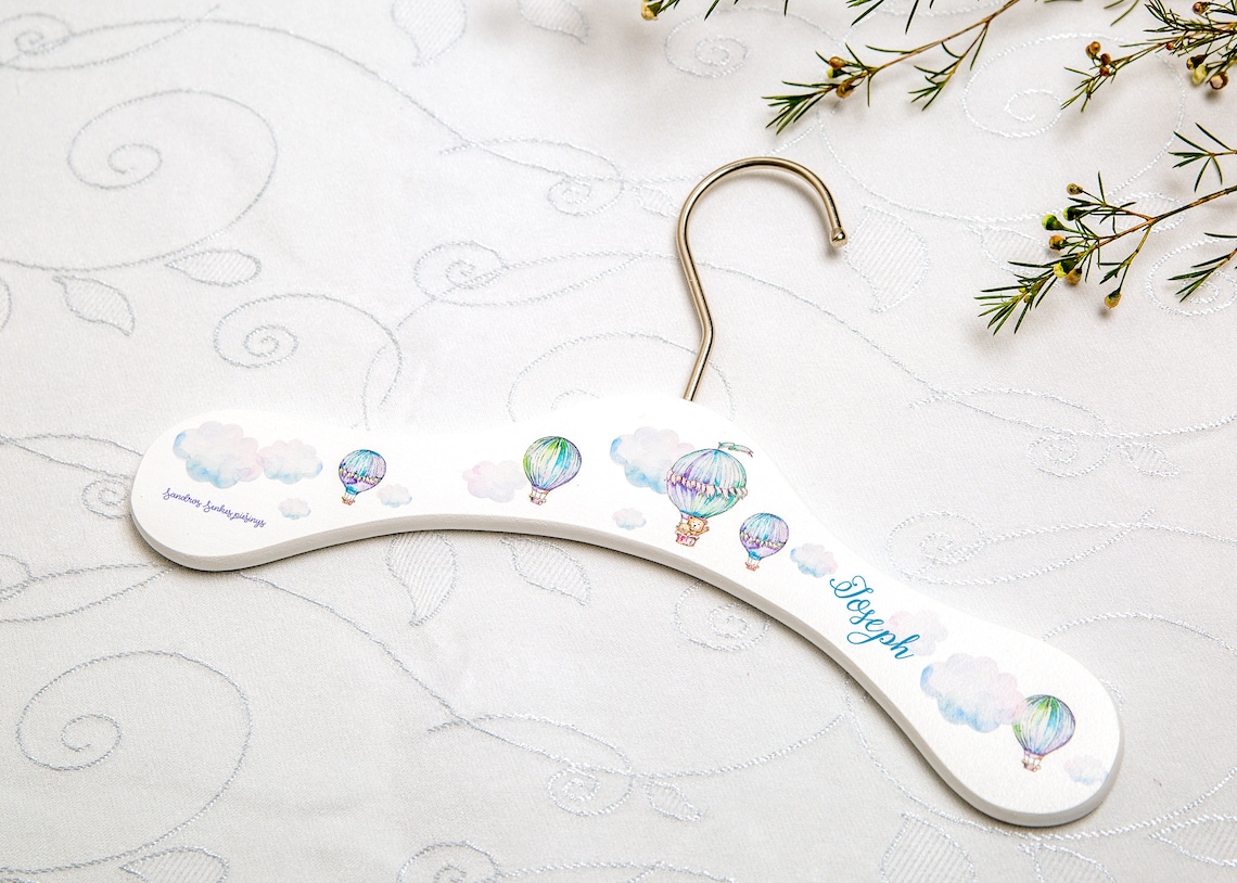 Childrens Clothes Hanger Hangers with Names personalized Etsy