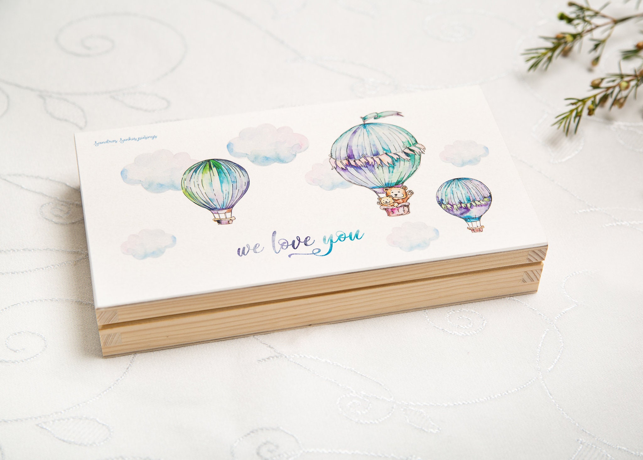 Wooden Money Envelope, Baptism Money Envelope, Christening Money