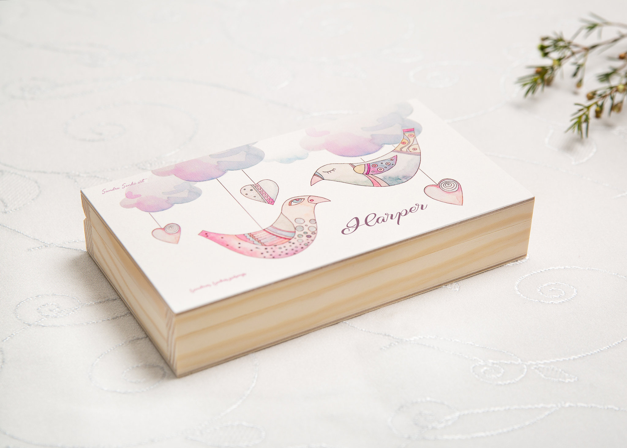 Wooden Money Envelope, Baptism Money Envelope, Christening Money