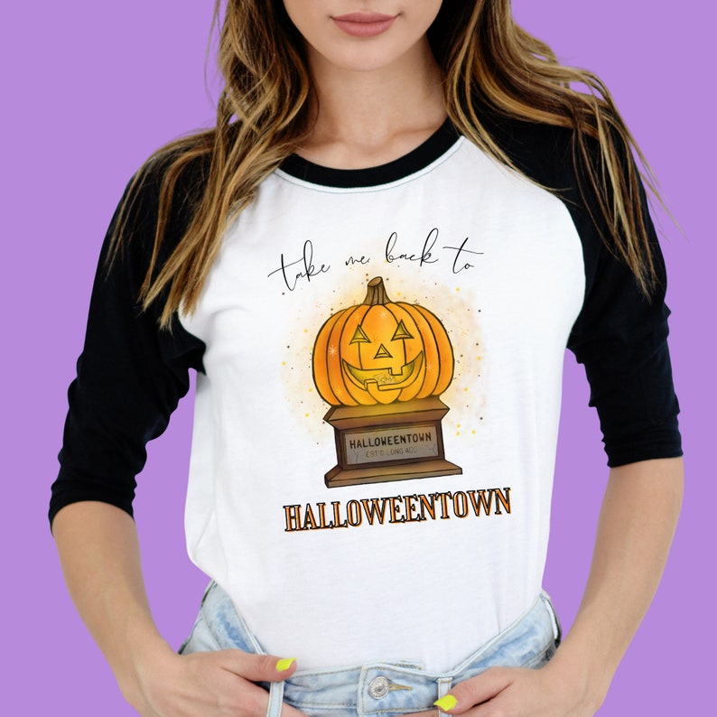 Hand Painted Pumpkin of Halloween Long Sleeve Top Raglan T-Shirt Cloth Hand Painted Pumpkin of Halloween Long Sleeve Top Raglan T-Shirt Cloth