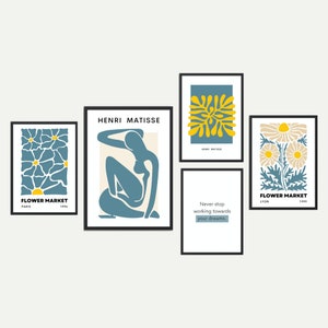 Matisse Printable Wall Art. Neutral Abstract Woman. Home Decor. La Gerbe Abstract. 60s Vintage Gallery Set. Matisse Digital Download.
