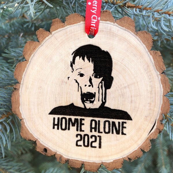 Home Alone Wooden Christmas Ornament, 2021, Ya Filthy Animal, Keep the Change, Macaulay Culkin, Kevin, Make My Day, Free Personalization