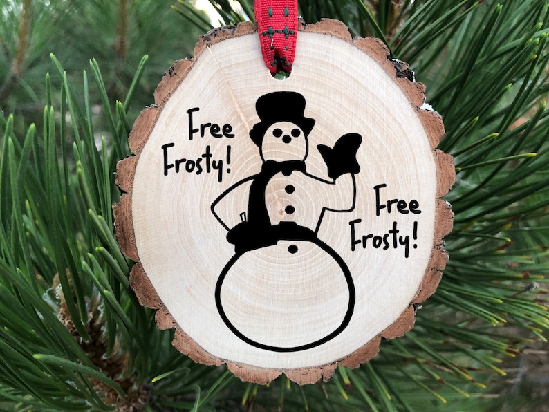 Free Frosty Wooden Ornament, Christmas With the Kranks, Tim, Jamie