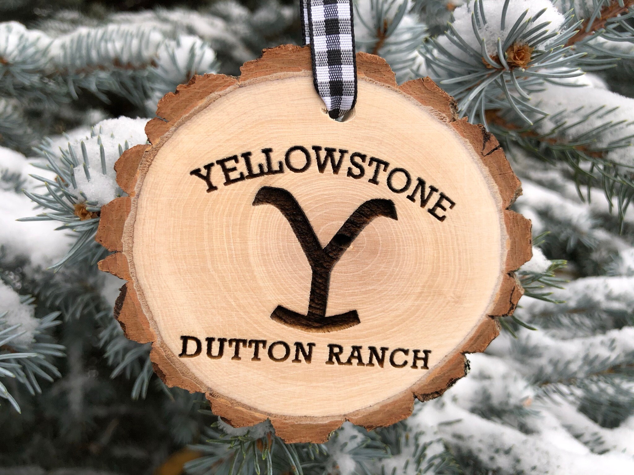 Yellowstone Dutton Ranch Wooden Christmas Ornament Kevin Etsy Canada