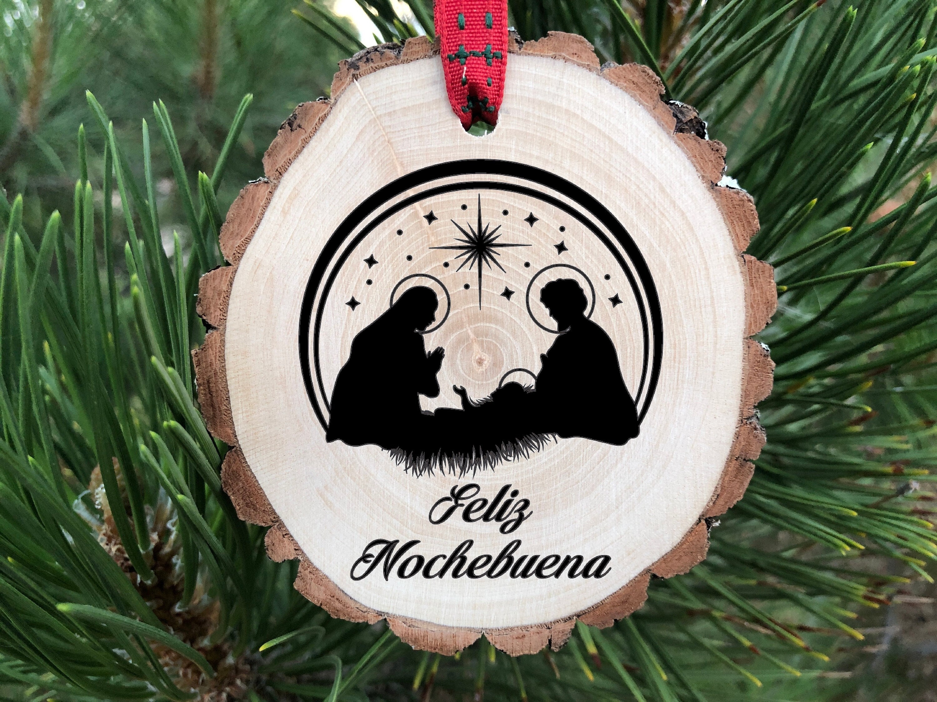 Feliz Nochebuena Christmas Ornament Feliz Navidad the Good - Etsy Feliz Nochebuena Christmas Ornament Feliz Navidad the Good - Etsy