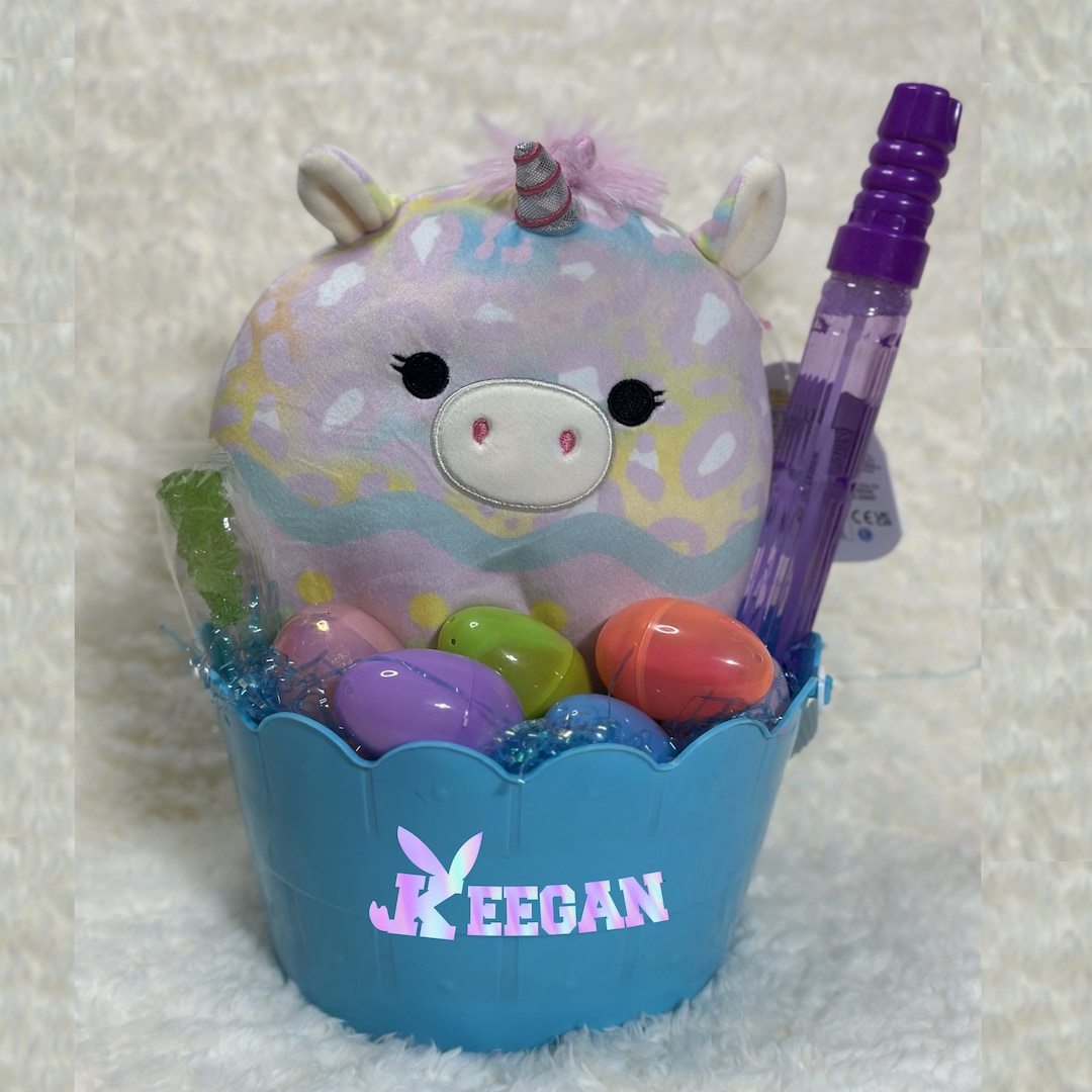 Easter Basket Squishmallow 8 Bexley Unicorn Etsy