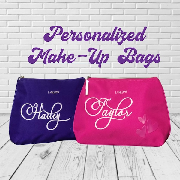 MakeUp Bag | MakeUp Bag Personalized | Makeup Pouch| Custom Makeup Bag | Gift for Her | Gift for Mom | Best Friend Gift | Gift for Teen