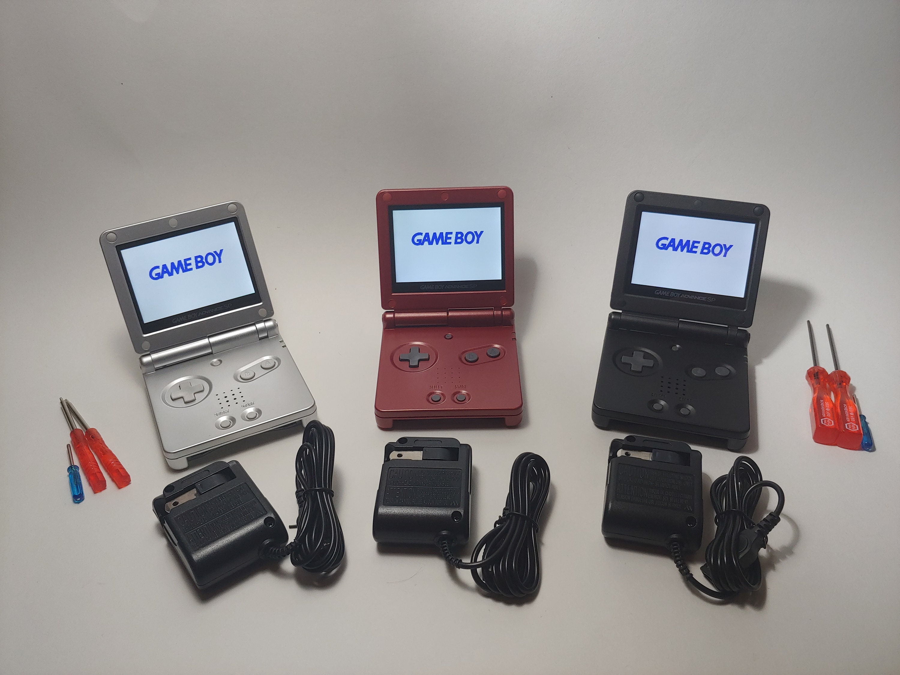 Gameboy Advanced SP refurbished and upgraded with modern Etsy