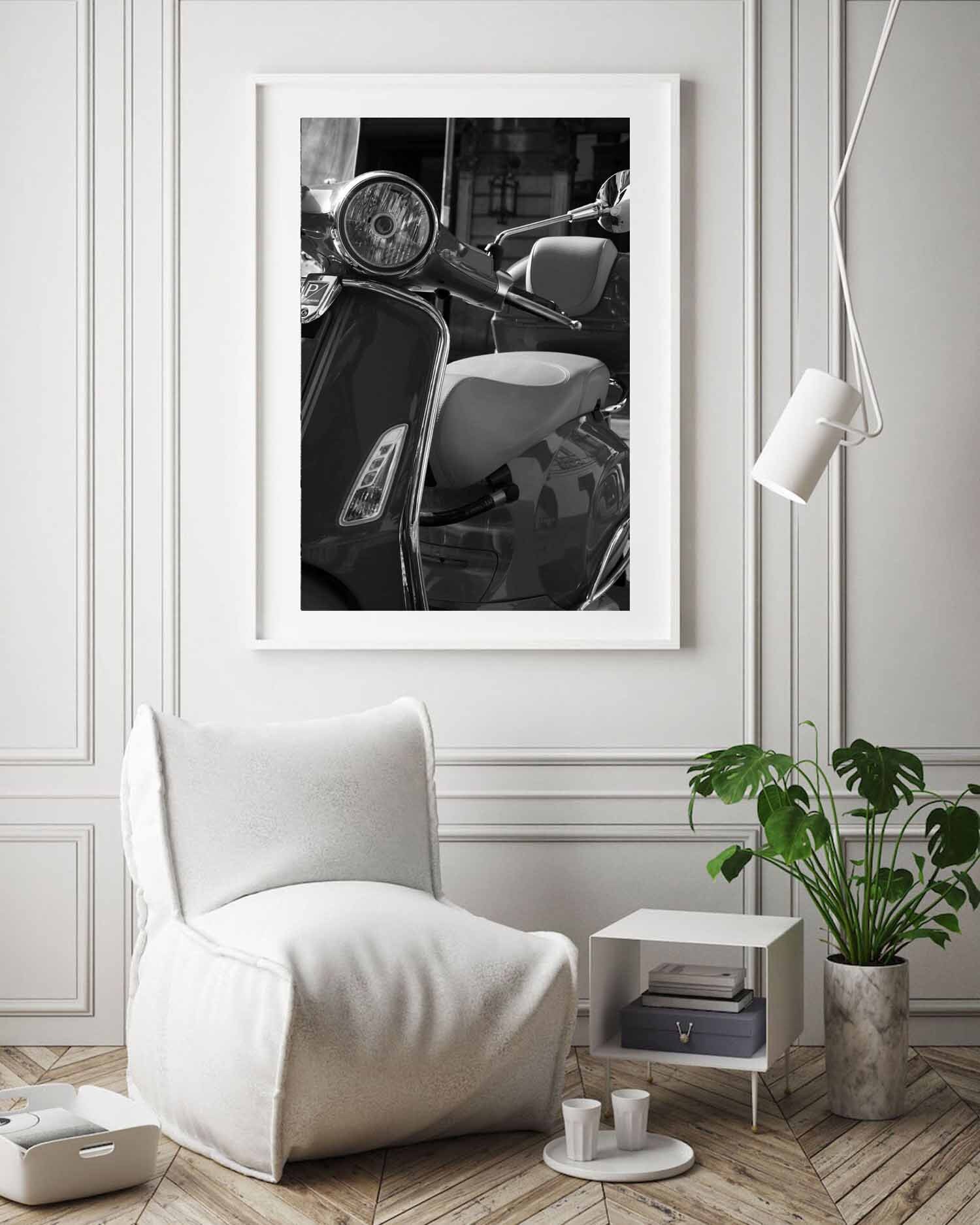 DOWNLOADABLE Piaggio Milan. Black and White Photography Wall - Etsy