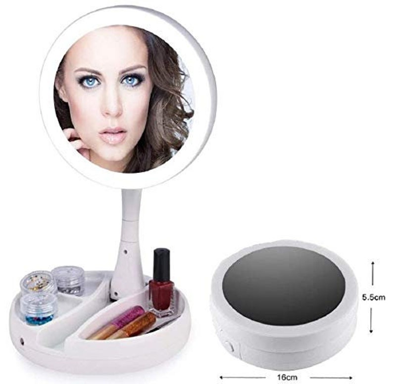 Gogo Led Lighted Makeup Mirror 10x 1x Magnifying Gogo Led Lighted Makeup Mirror 10x 1x