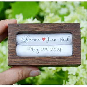 Personalized ring bearer box ,wedding box, wedding ring box,ring bearer pillow alternative ,ring holder (B12)