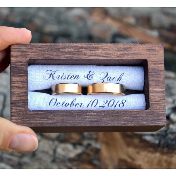 Personalized ring bearer box ,wedding box, wedding ring box,ring bearer pillow alternative ,ring holder (PR8)