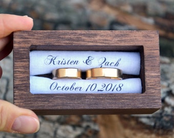 Personalized ring bearer box ,wedding box, wedding ring box,ring bearer pillow alternative ,ring holder (PR8)