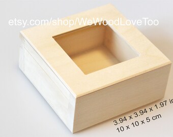 Unfinished Wooden Box | Natural wooden Box | Unfinished Box | Unpainted Wooden Box | Wooden Box DIY | glass lid box |Unpainted Decoupage Box