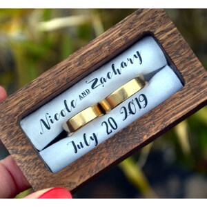 Ring bearer box, wedding box,Personalized ring box,  wedding ring box, ring bearer pillow alternative ,ring holder , wedding box (PR14)