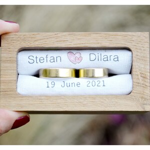 Personalized ring bearer box ,wedding box, wedding ring box,ring bearer pillow alternative ,ring holder (PR52)