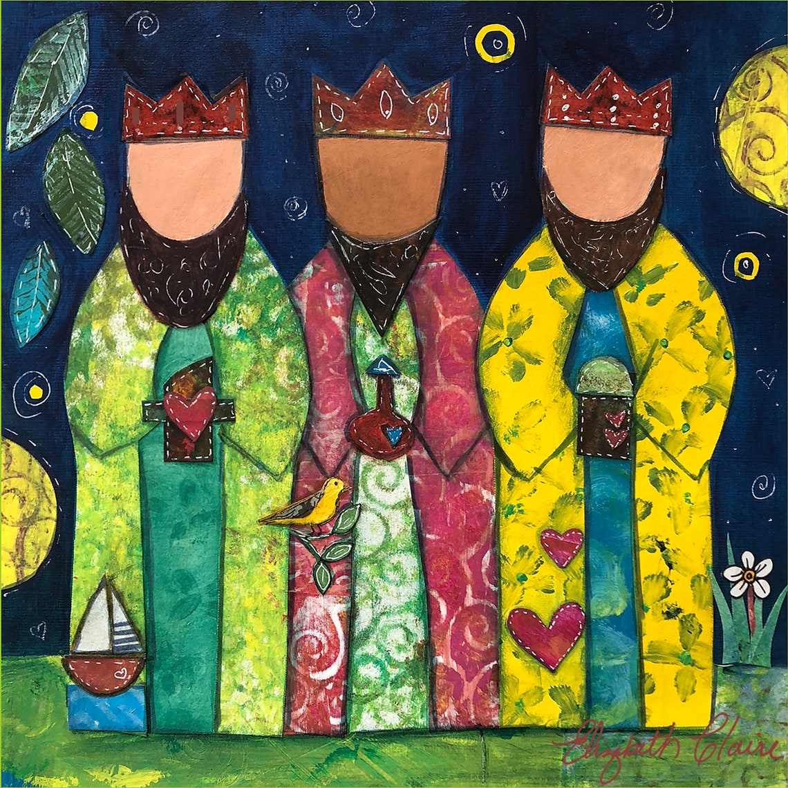 Three Kings Giclee Three Kings Print Three Kings Art Wise | Etsy