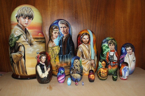 star wars russian nesting dolls