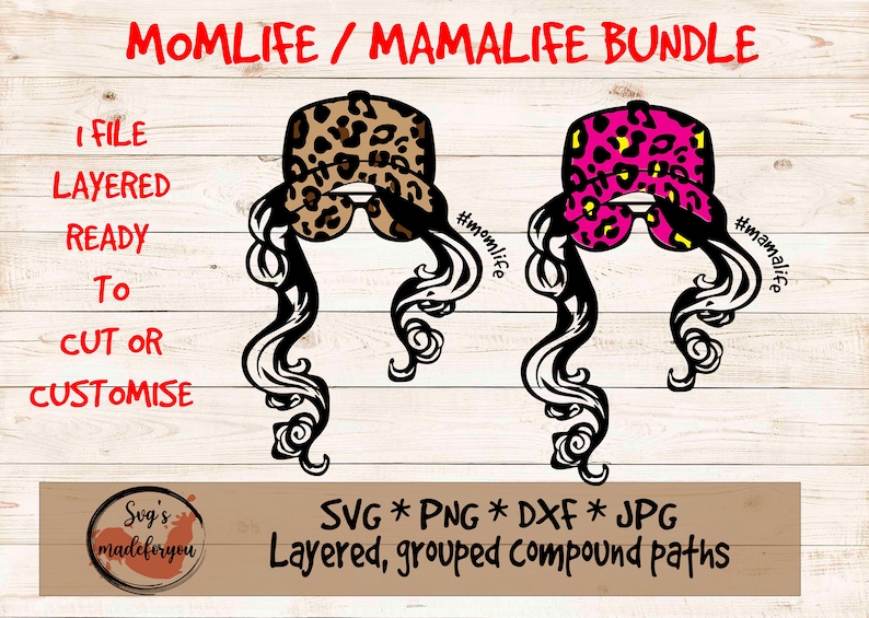 Download Svg File For Heat Press Transfer Messy Bun Hair Mamalife Svg Leopard Print Svg Svg Cut Files Momlife Svg Bundle Momlife Svg Clip Art Art Collectibles 330 Co Il