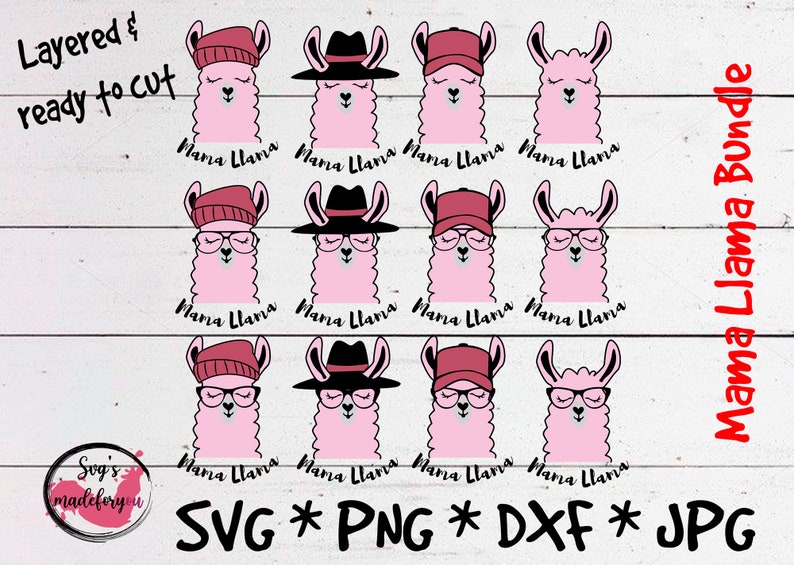 Download Mama Llama Svg Mama Llama Svg Bundle Mama Svg Llama Svg Etsy