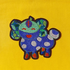 Waterside Scenery Patch Embroidered Applique Embroidered Iron-On Patch