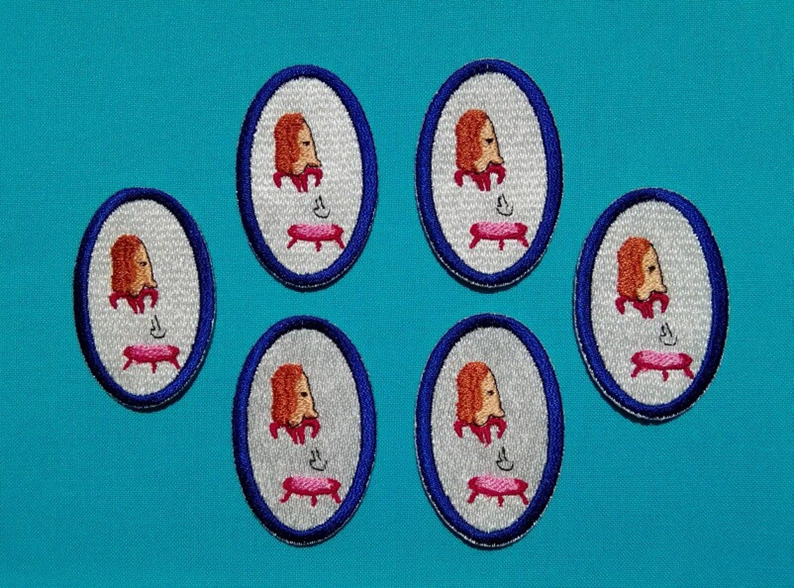 Trampoline Patch Embroidery Appliqué Homemade Small Bright Etsy