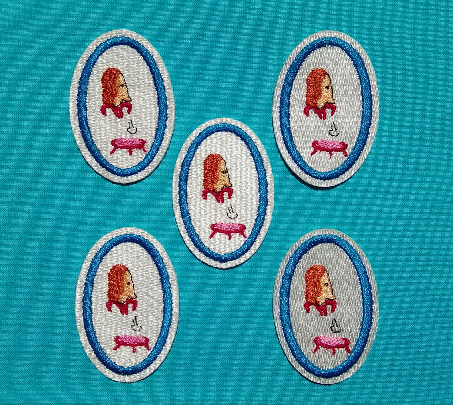 Trampoline Patch Embroidery Appliqué Homemade Small Bright Etsy