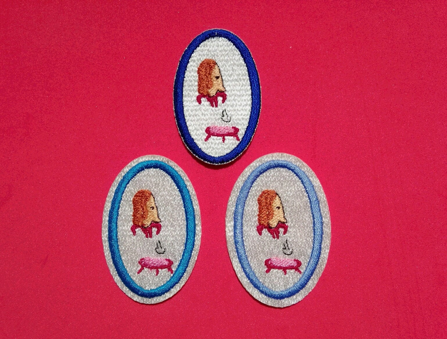 Trampoline Patch Embroidery Appliqué Homemade Small Bright Etsy