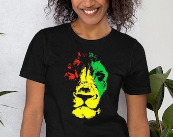 ラスタ ライオン Tシャツ ラスタファリ ジャマイカ文化 レゲエ & 平和